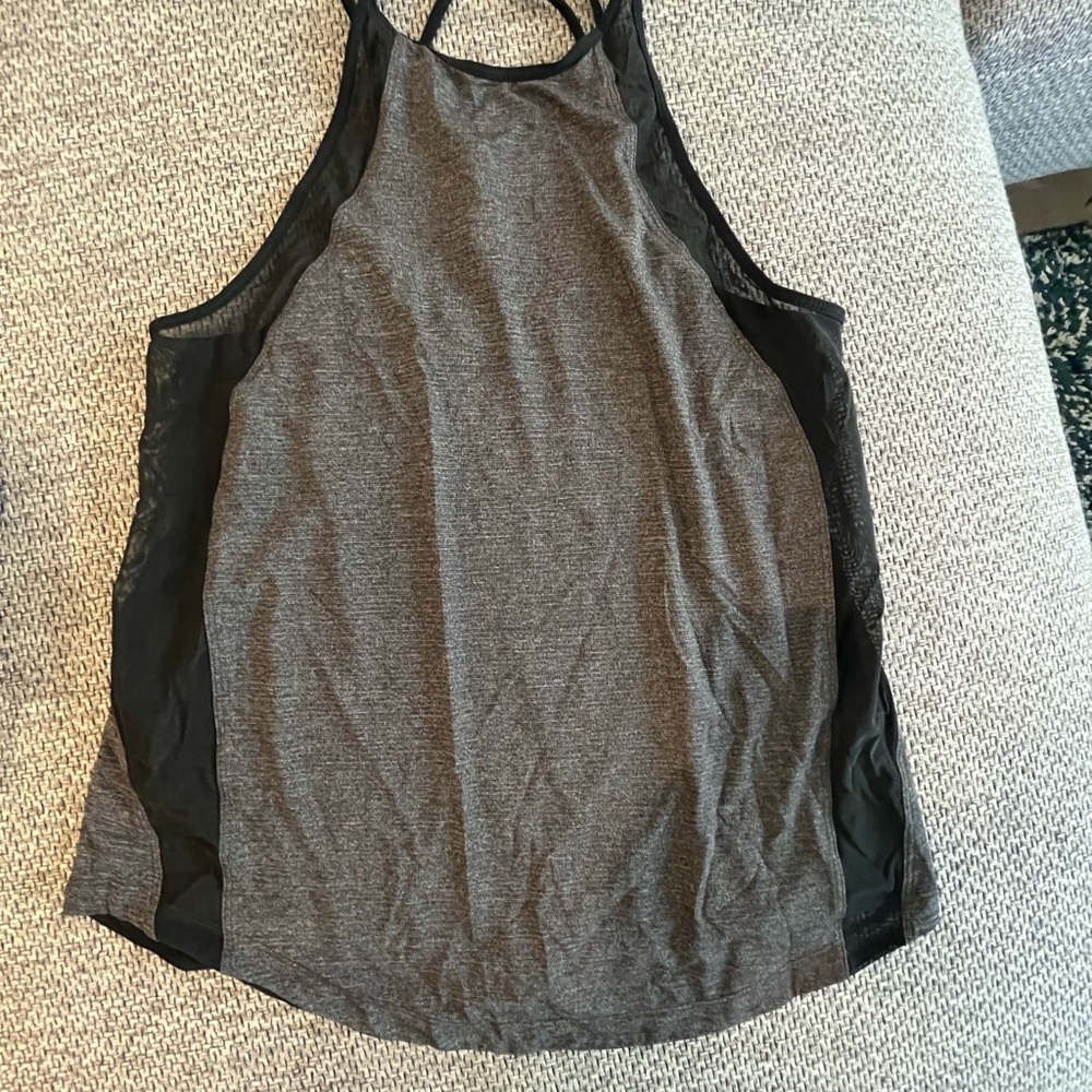 Lululemon Athletica Gray and Black Tank Top